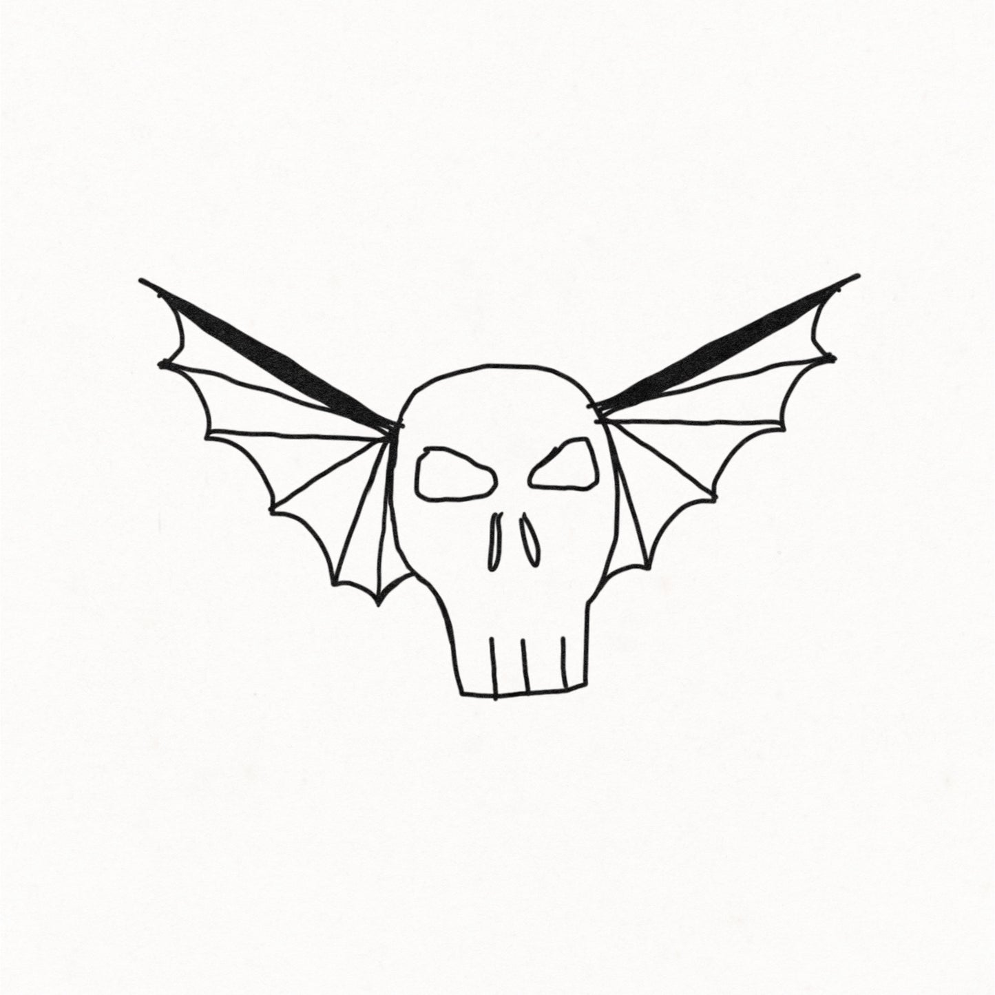 Bat flying skull