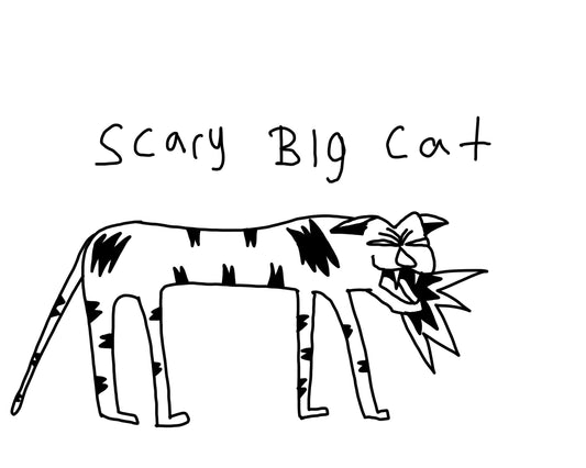 Scary big cat